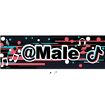 Banner de papel Tik Tok Pers.